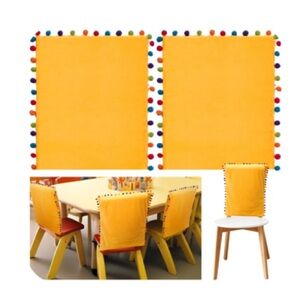 Cinnvoice Yellow Chair Cover for Children Classroom 12pc